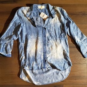 Denim button up